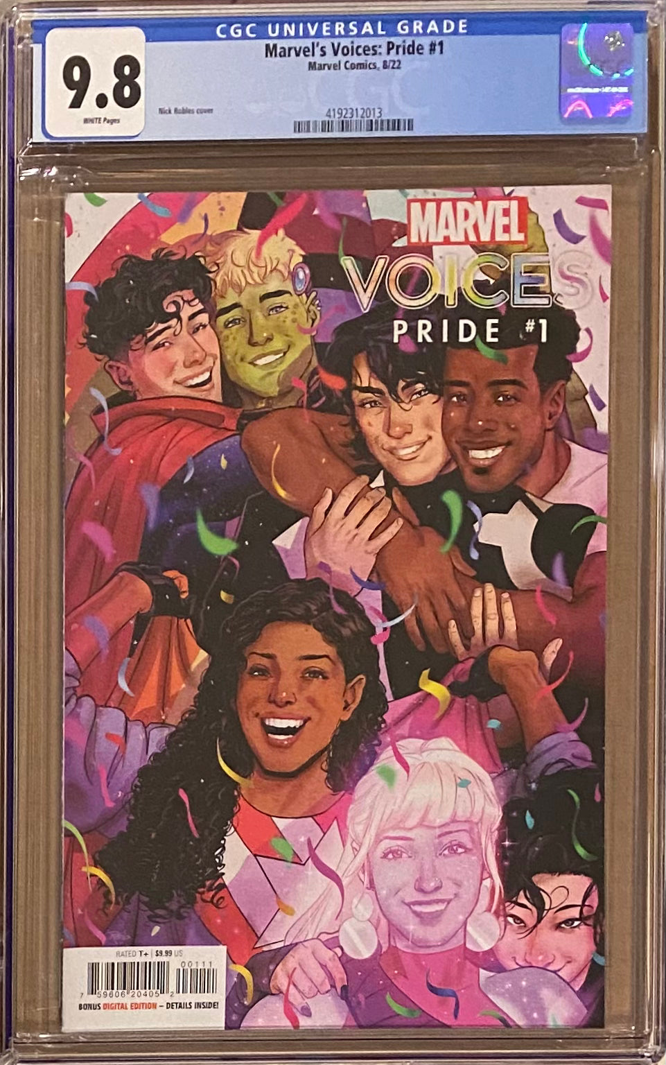 Marvel Voices: Pride #1 CGC 9.8 - First appearance Escapade