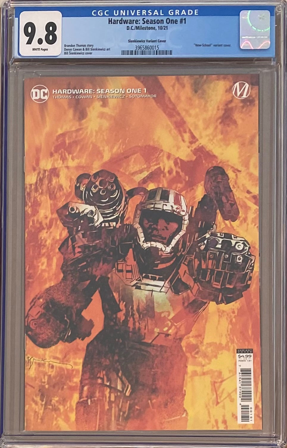 Hardware: Season One #1 Sienkiewicz "New School" Variant CGC 9.8