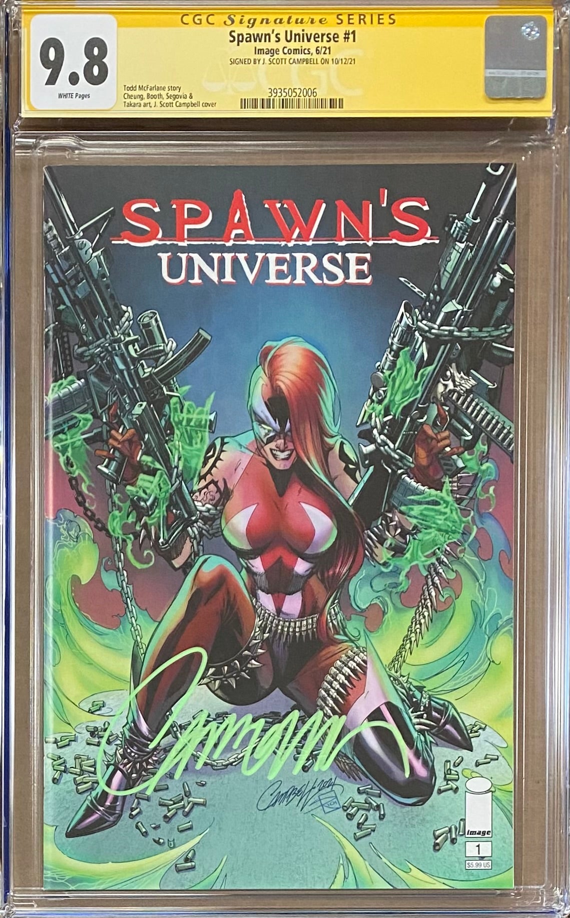 Spawn's Universe #1 Cover A - Campbell "She-Spawn" CGC 9.8 SS