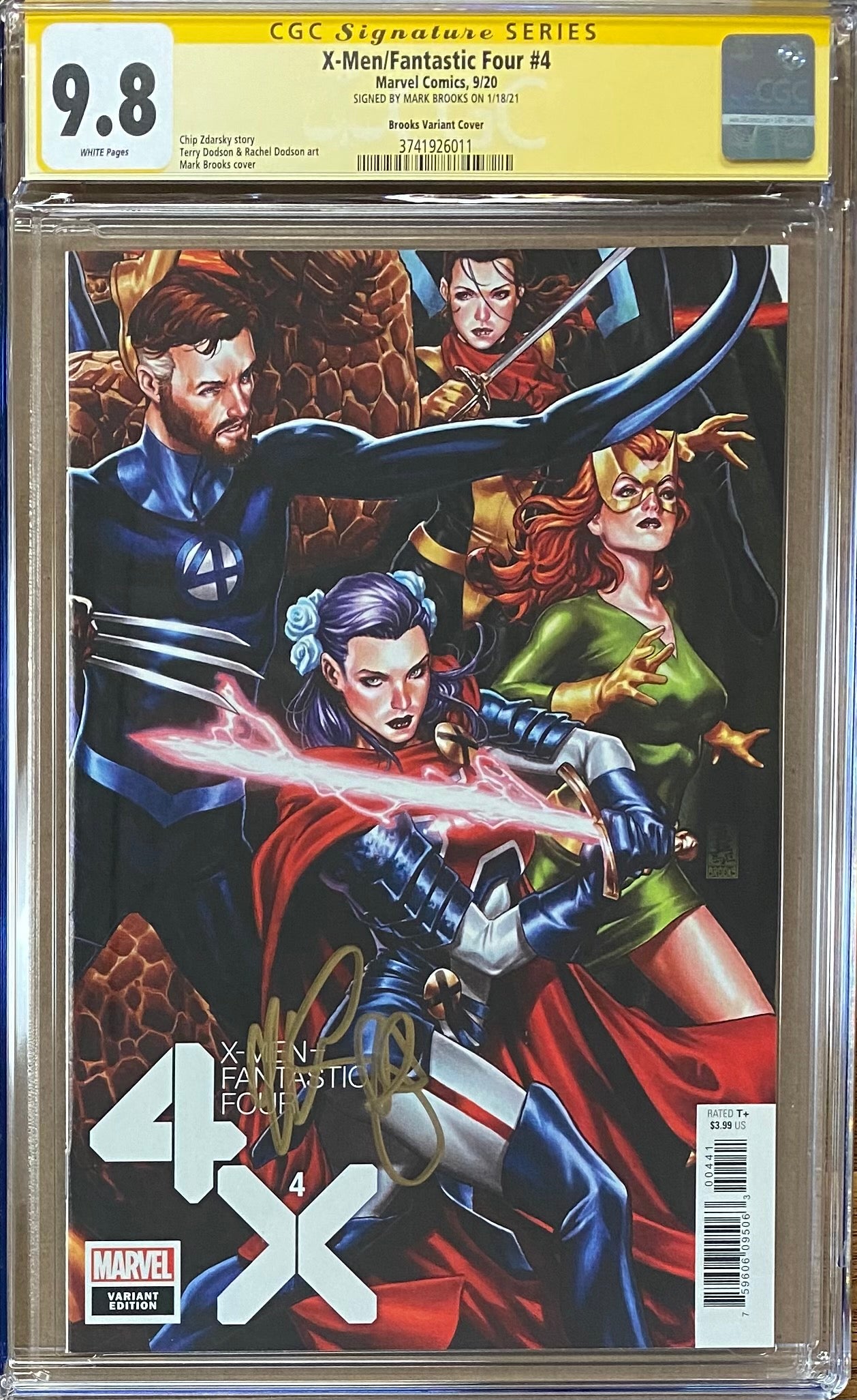 X-Men Fantastic Four #4 Brooks Connecting Variant CGC 9.8 SS