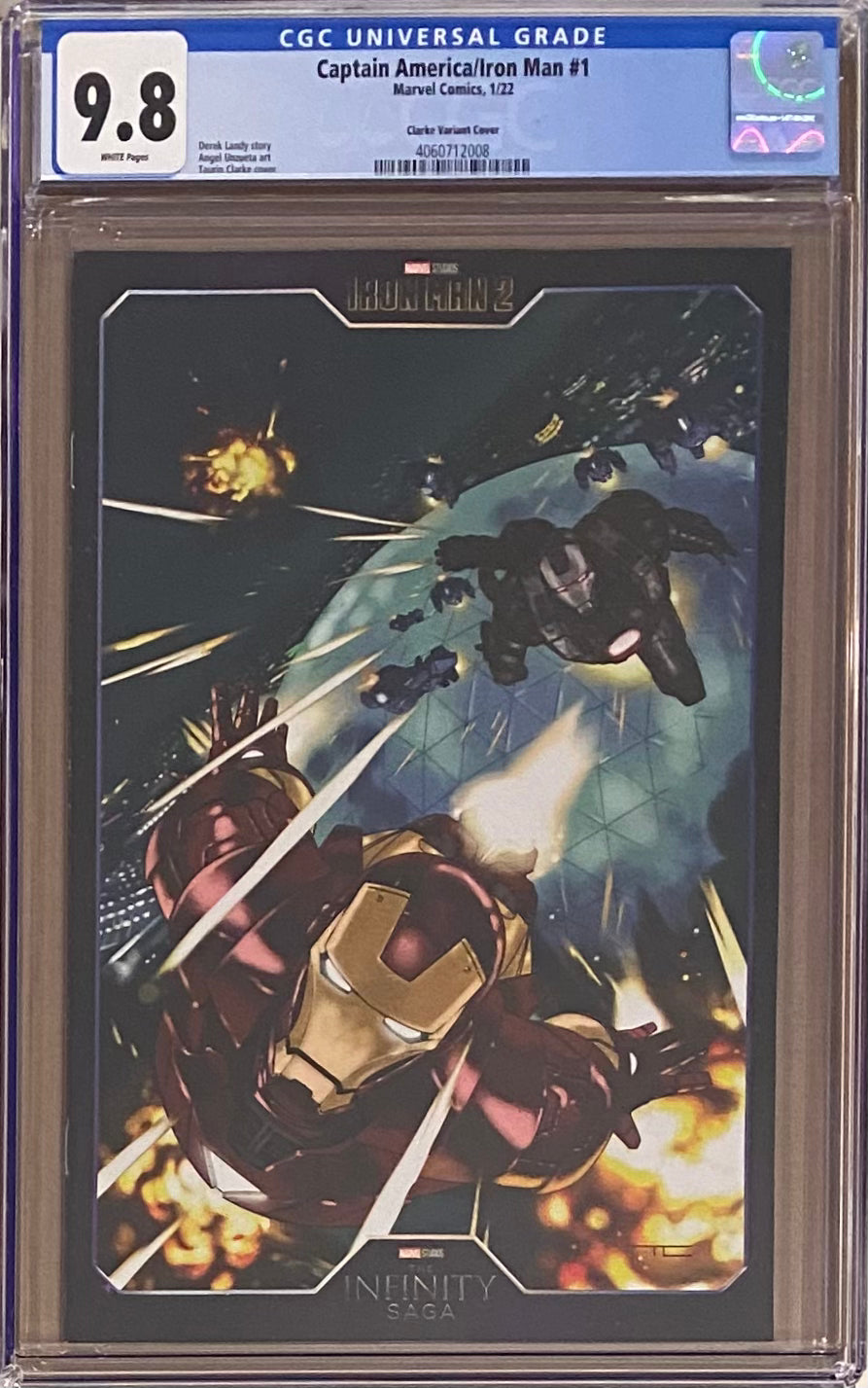 Captain America/Iron Man #1 Clarke Variant CGC 9.8