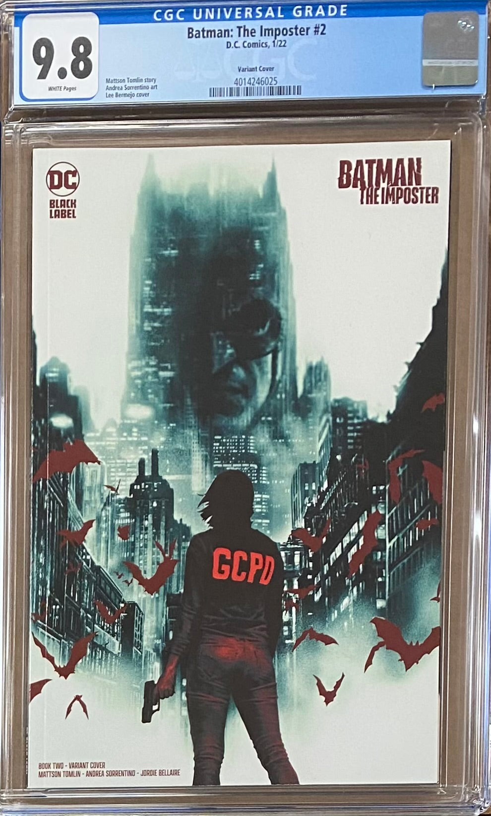 Batman: The Imposter #2 Variant DC Black Label CGC 9.8