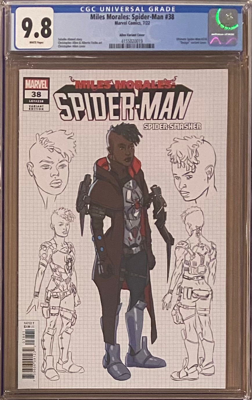 Miles Morales: Spider-Man #38 Allen 1:10 Retailer Incentive Variant CGC 9.8 - First Spider Smasher