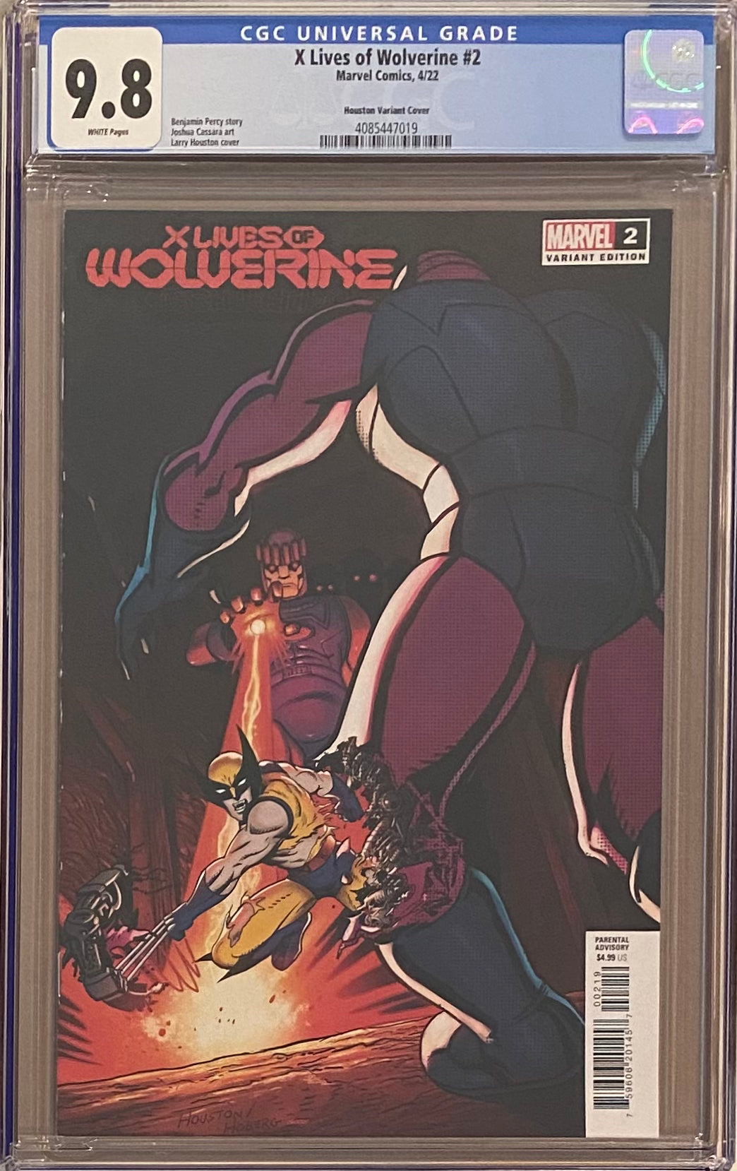X Lives of Wolverine #2 Houston 1:25 Retailer Incentive Variant CGC 9.8