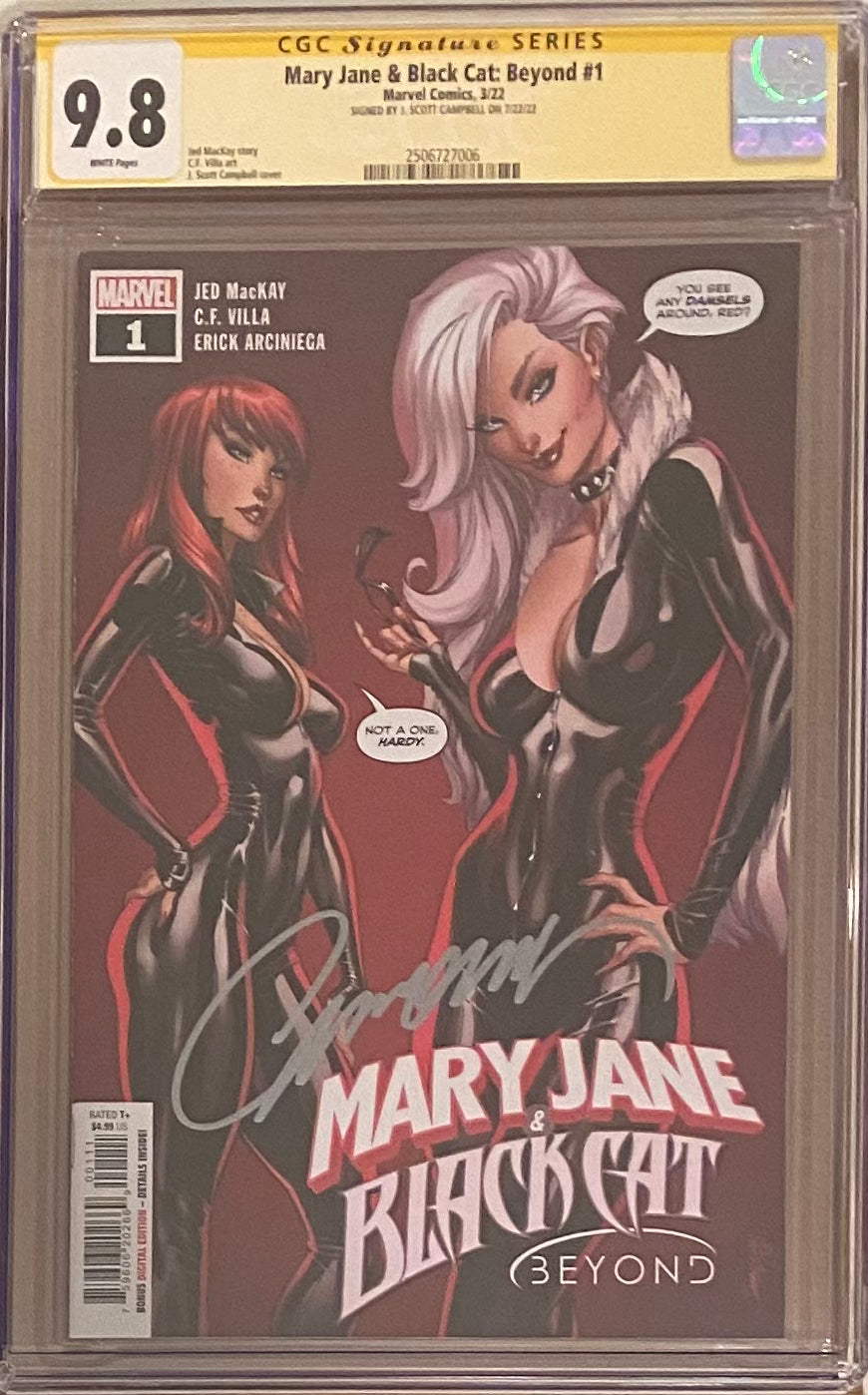 Mary Jane & Black Cat: Beyond #1 CGC 9.8 SS