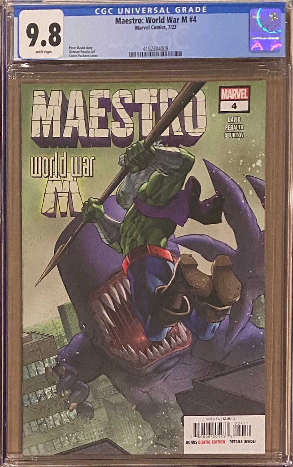 Maestro: World War M #4 CGC 9.8