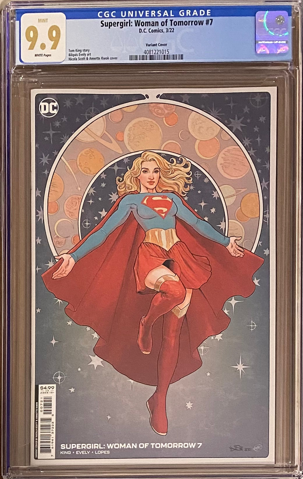 Supergirl: Woman of Tomorrow #7 Variant CGC 9.9 MINT