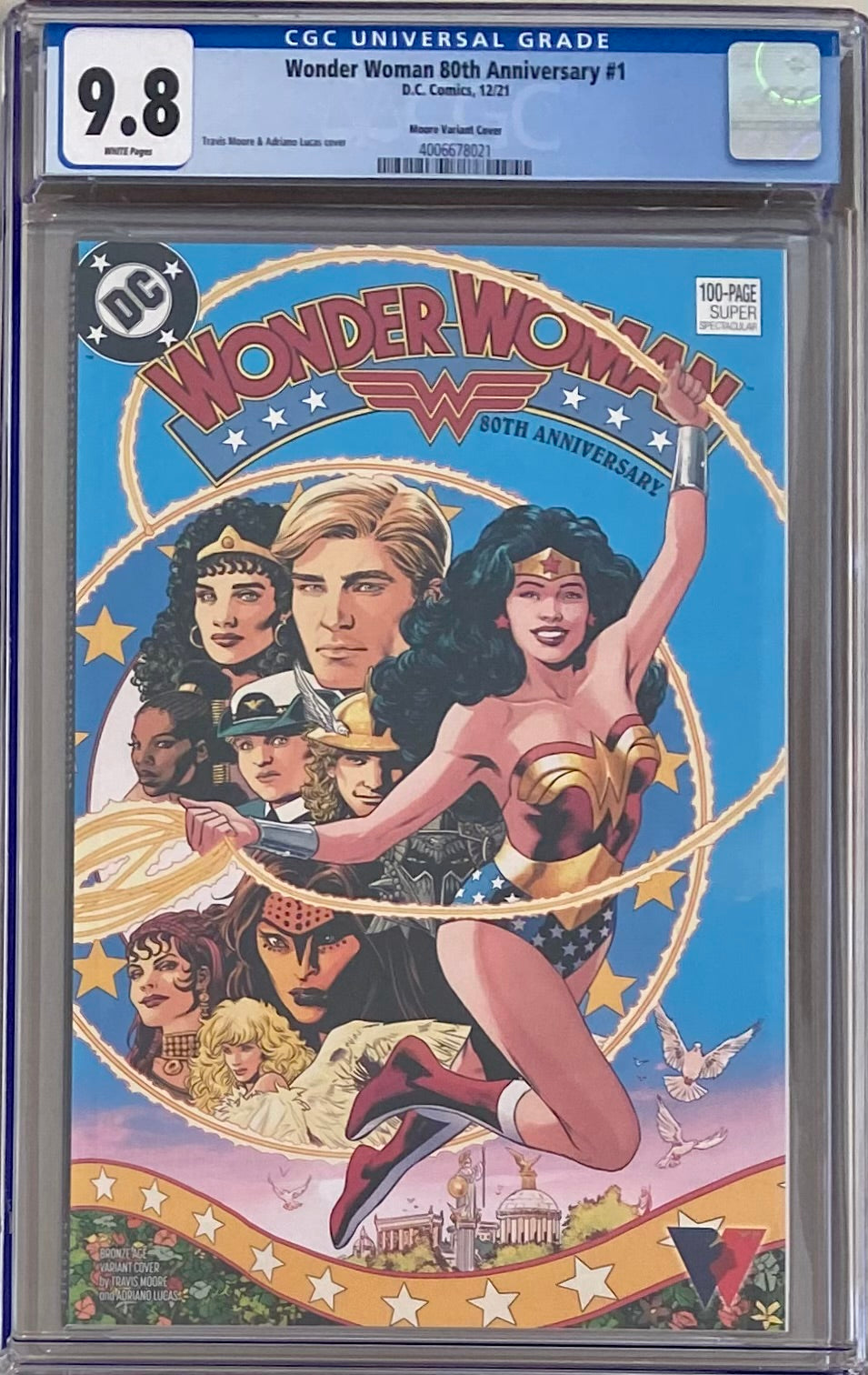 Wonder Woman 80th Anniversary 100 Page Super Spectacular #1 Moore Variant CGC 9.8