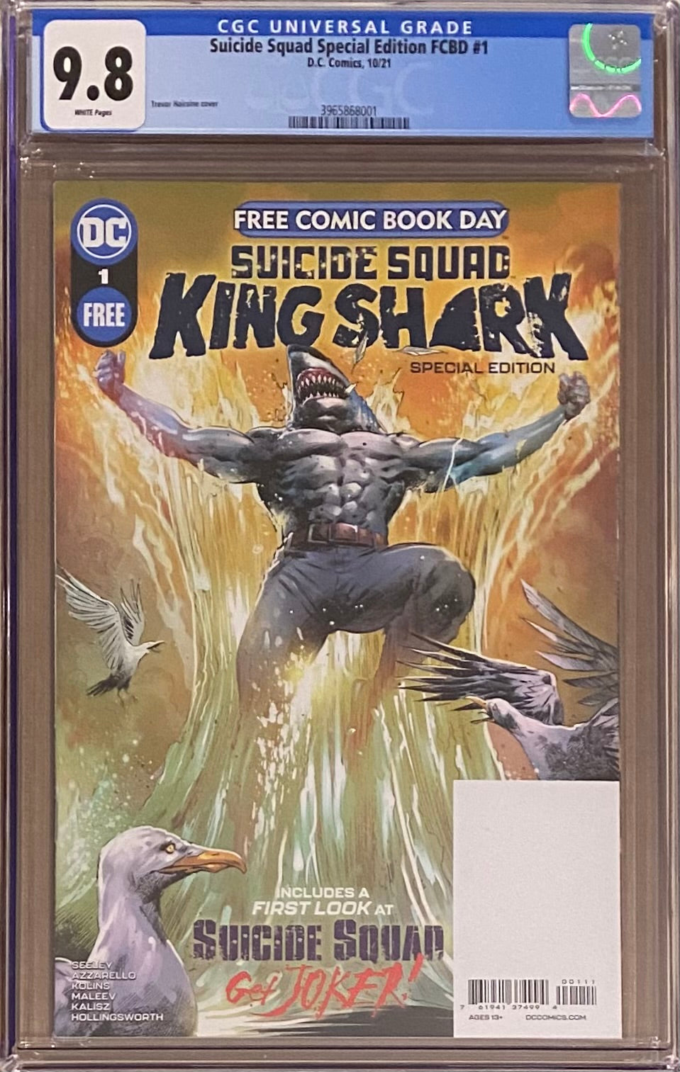 Free Comic Book Day 2021: Suicide Squad - King Shark #1 CGC 9.8 FCBD