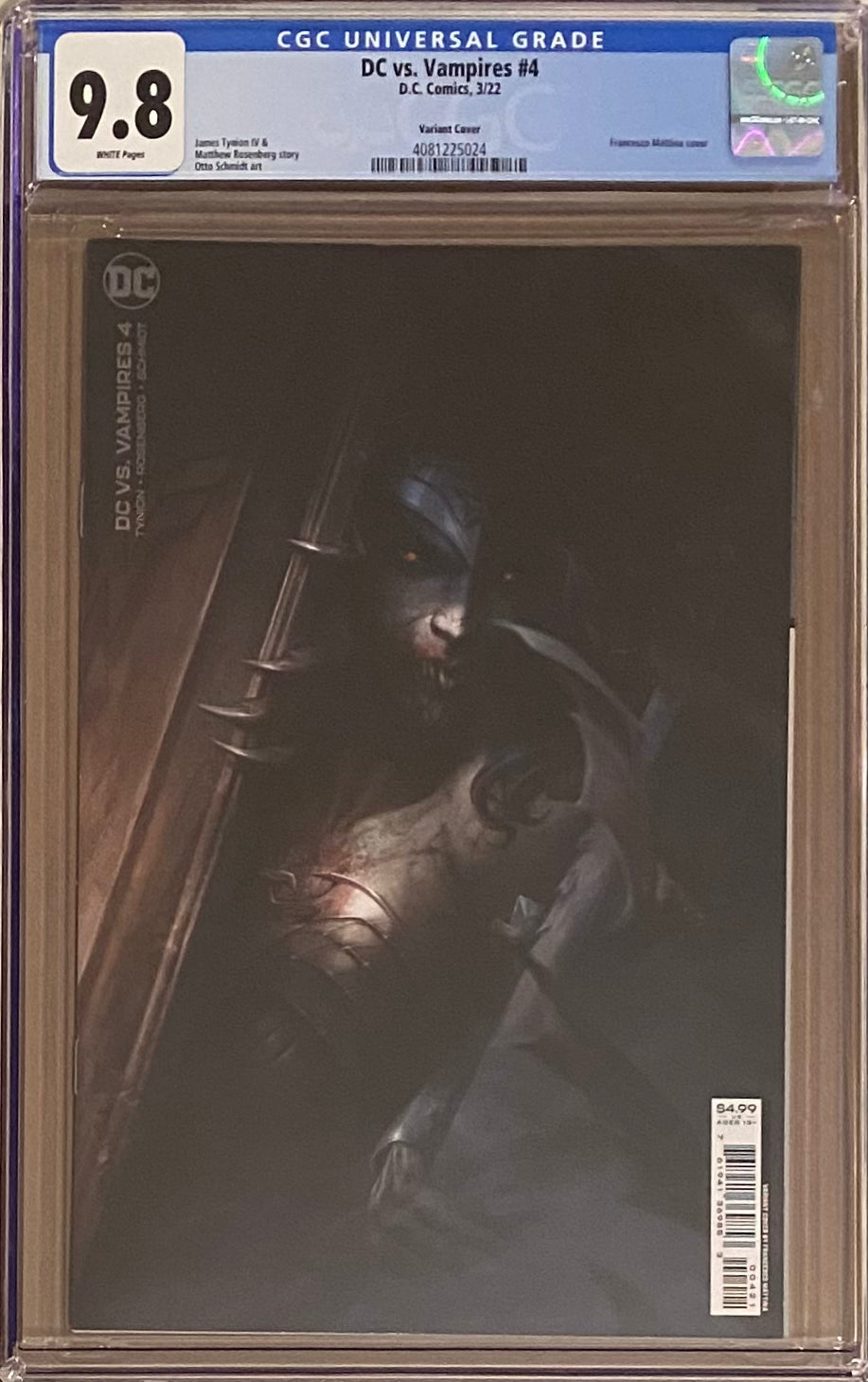 DC vs. Vampires #4 Variant CGC 9.8