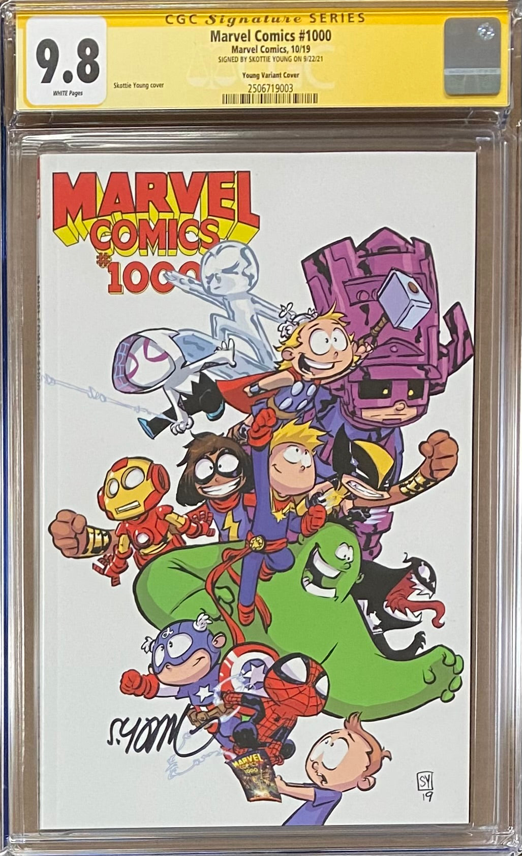 Marvel Comics #1000 Skottie Young Variant CGC 9.8 SS