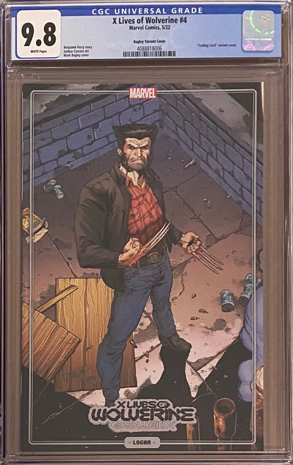 X Lives of Wolverine #4 Bagley Variant CGC 9.8