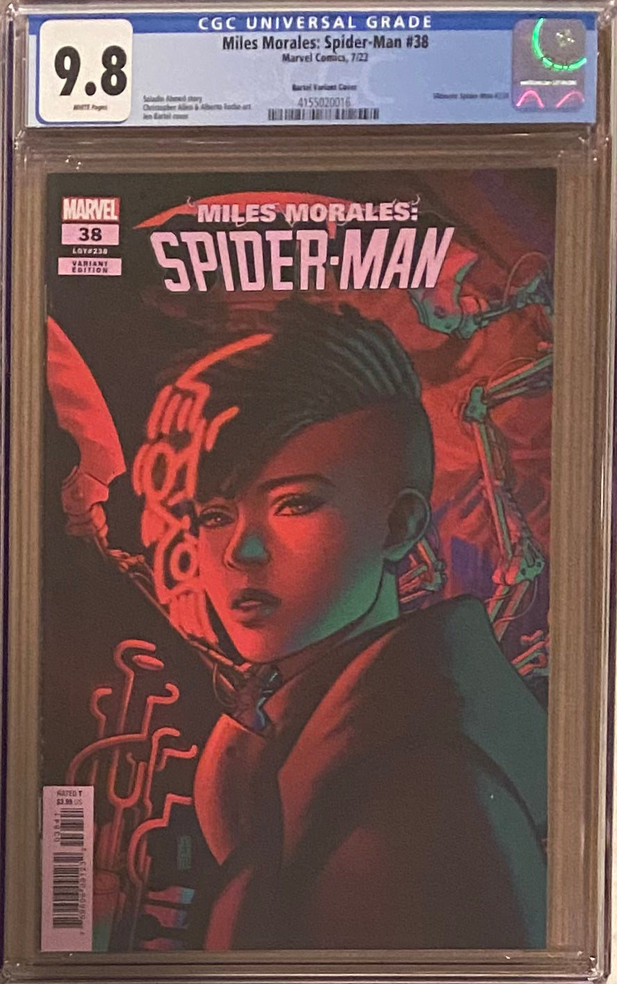 Miles Morales: Spider-Man #38 Bartel Variant CGC 9.8 - First Spider Smasher