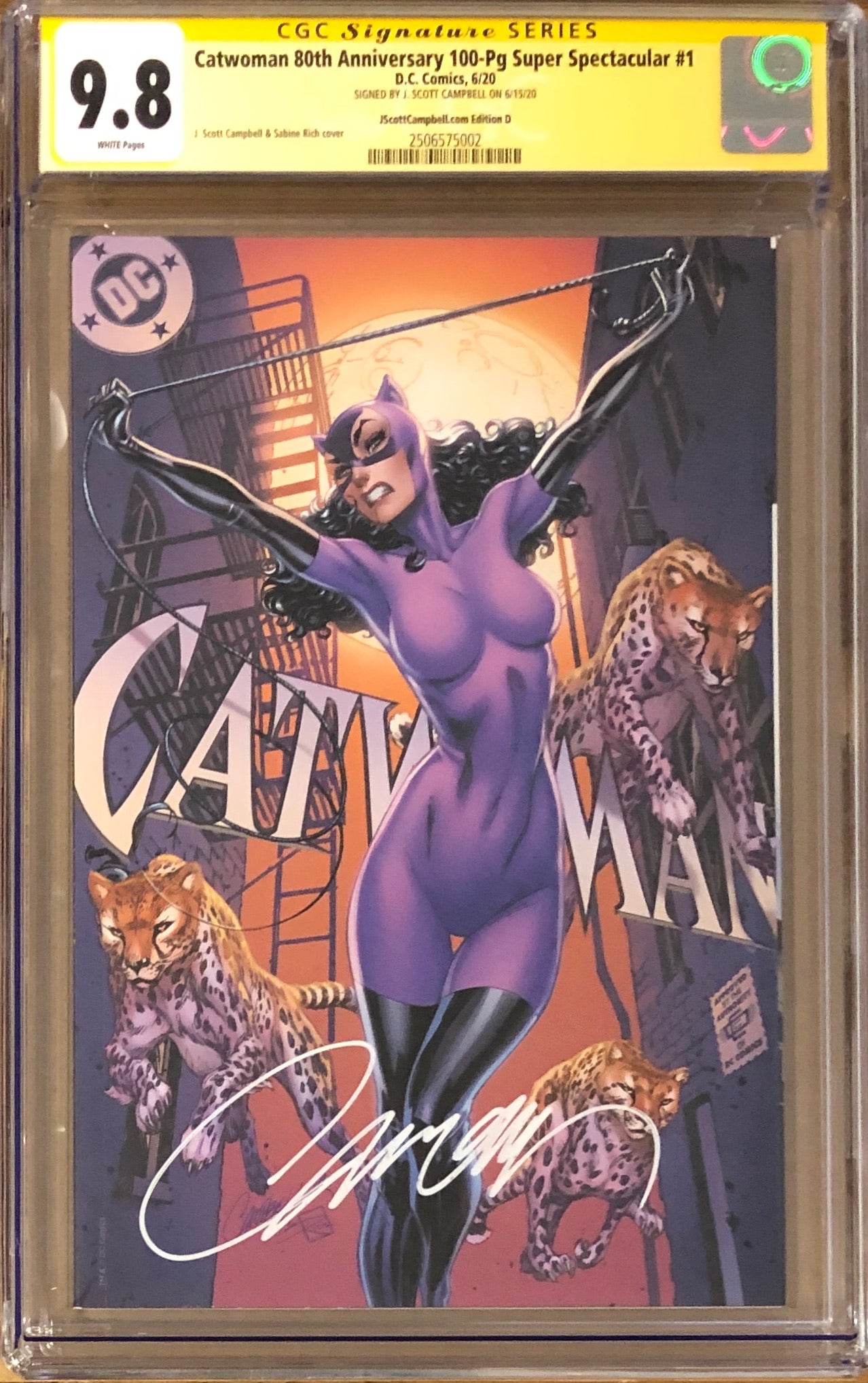 Catwoman 80th Anniversary 100 Page Super Spectacular #1 J. Scott Campbell Exclusive D "Jim Balent" CGC 9.8 SS