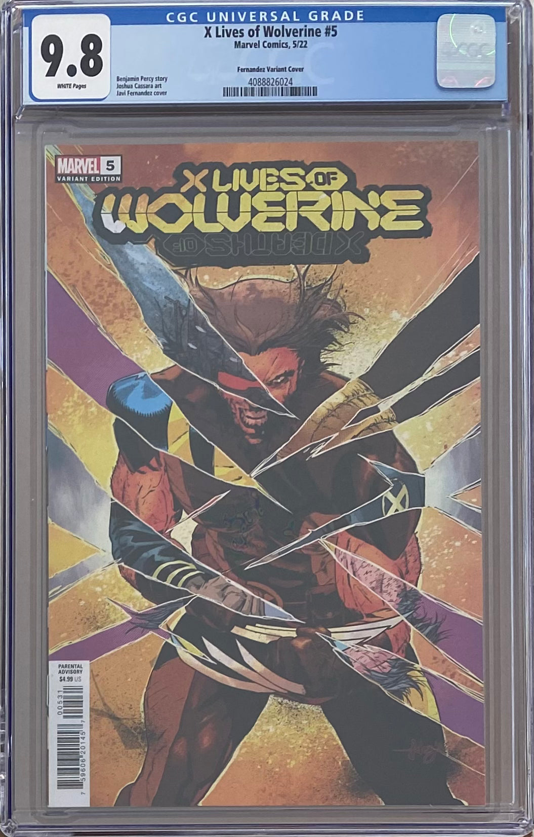 X Lives of Wolverine #5 Fernandez Variant CGC 9.8