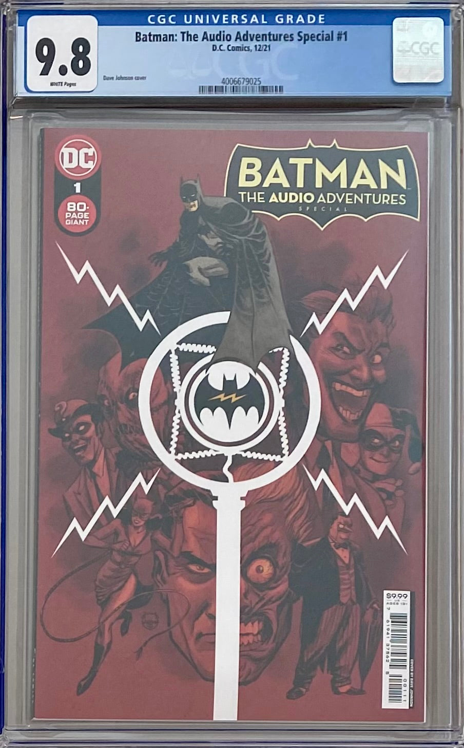 Batman: The Audio Adventures Special #1 DC Black Label CGC 9.8