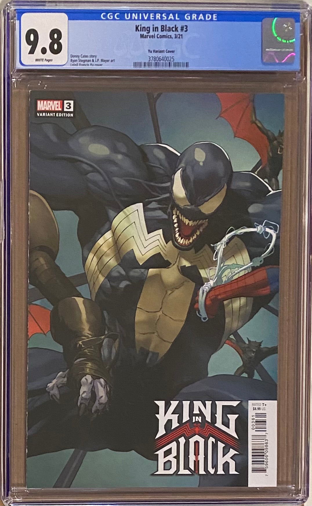 King in Black #3 Yu Connecting Variant CGC 9.8