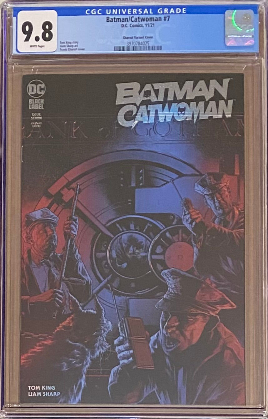 Batman Catwoman #7 Charest Variant DC Black Label CGC 9.8