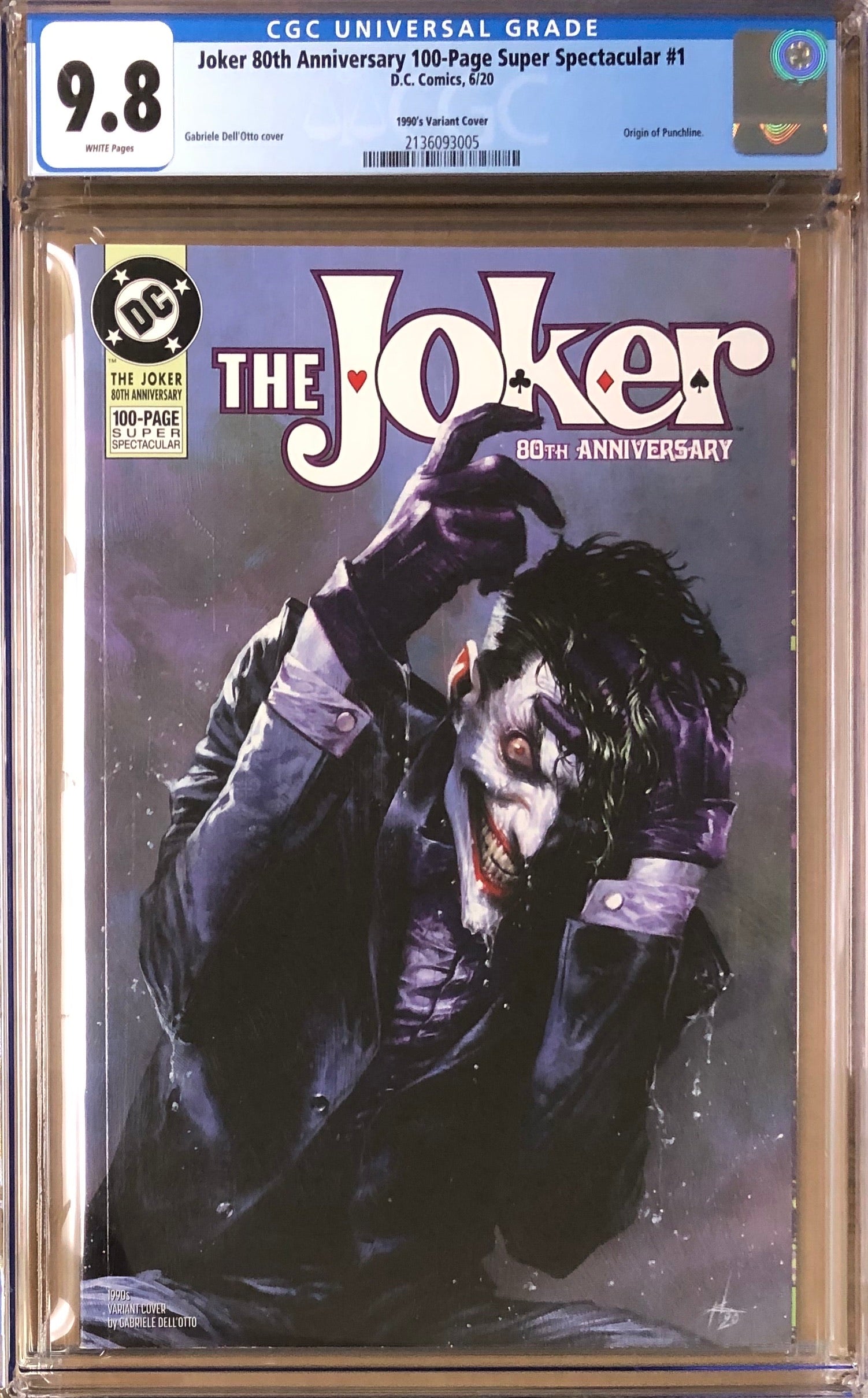 Joker 80th Anniversary 100 Page Super Spectacular #1 Dell'Otto 1990s Variant CGC 9.8