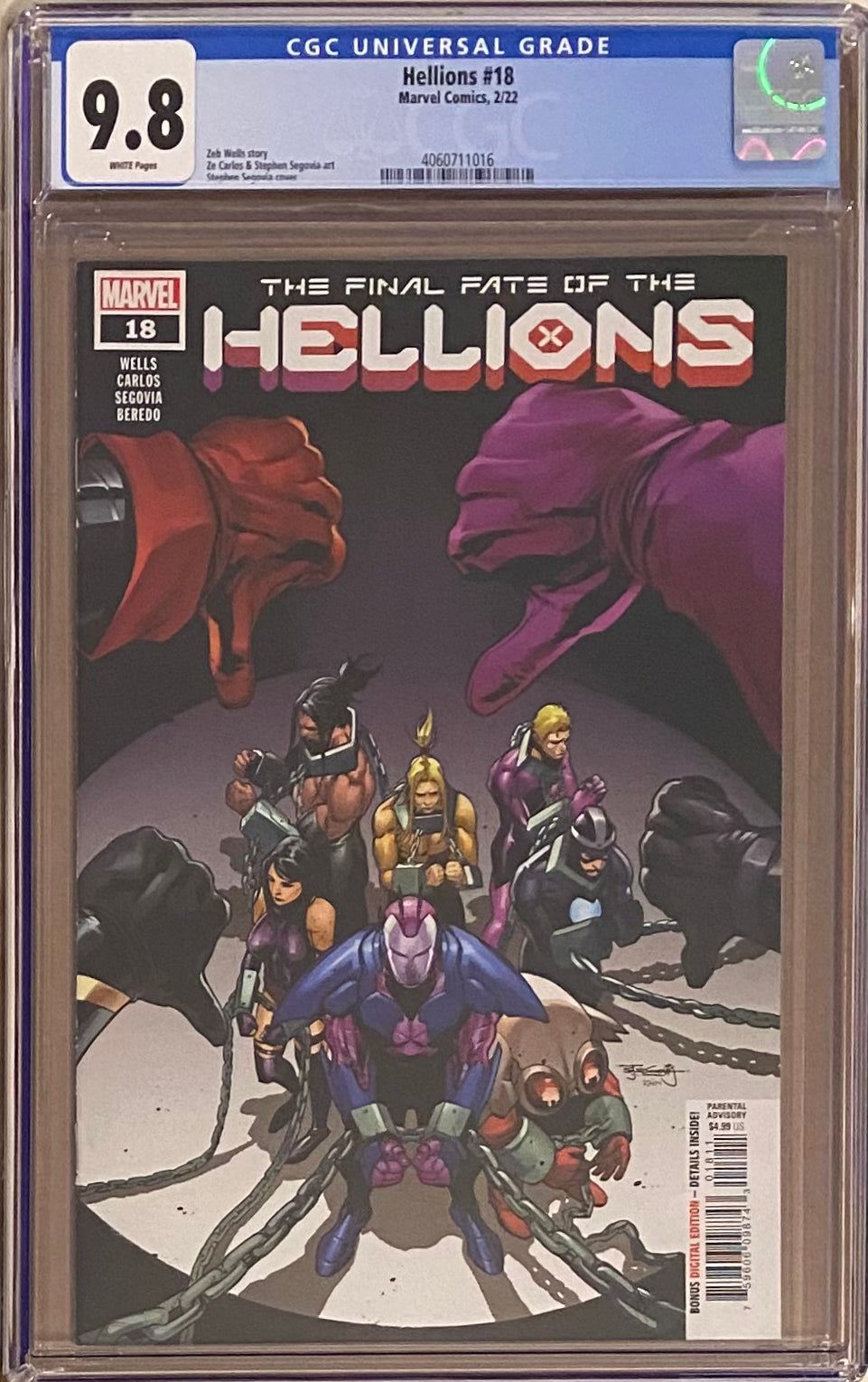 Hellions #18 CGC 9.8