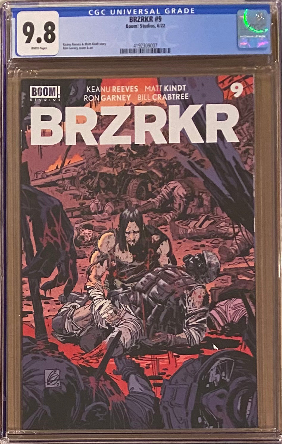 BRZRKR #9 Cover A Garney CGC 9.8 (Berzerker)