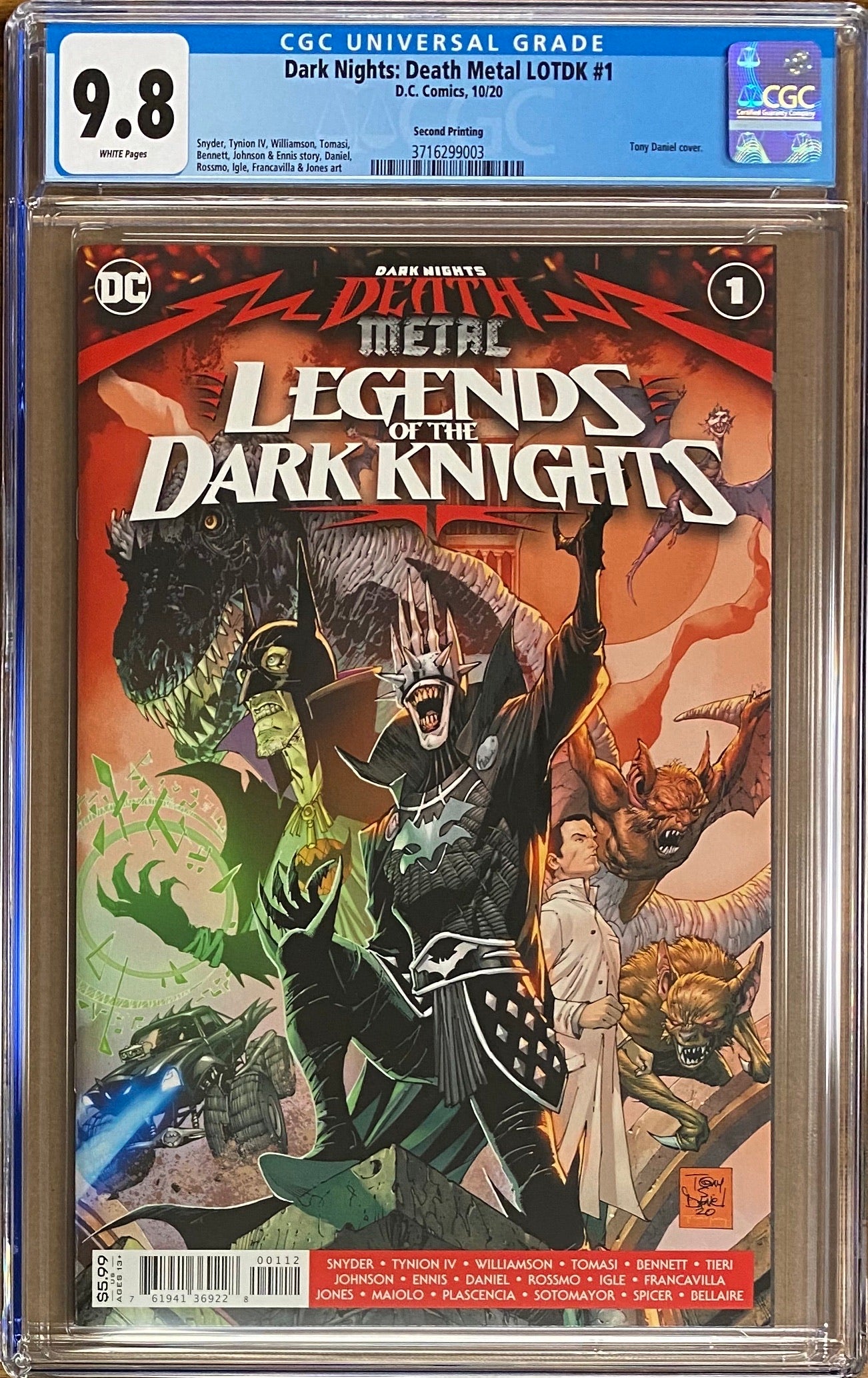 Dark Nights Death Metal: Legends of the Dark Knights #1 Second Printing CGC 9.8