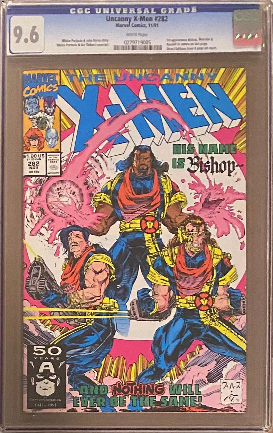 Uncanny X-Men #282 CGC 9.6