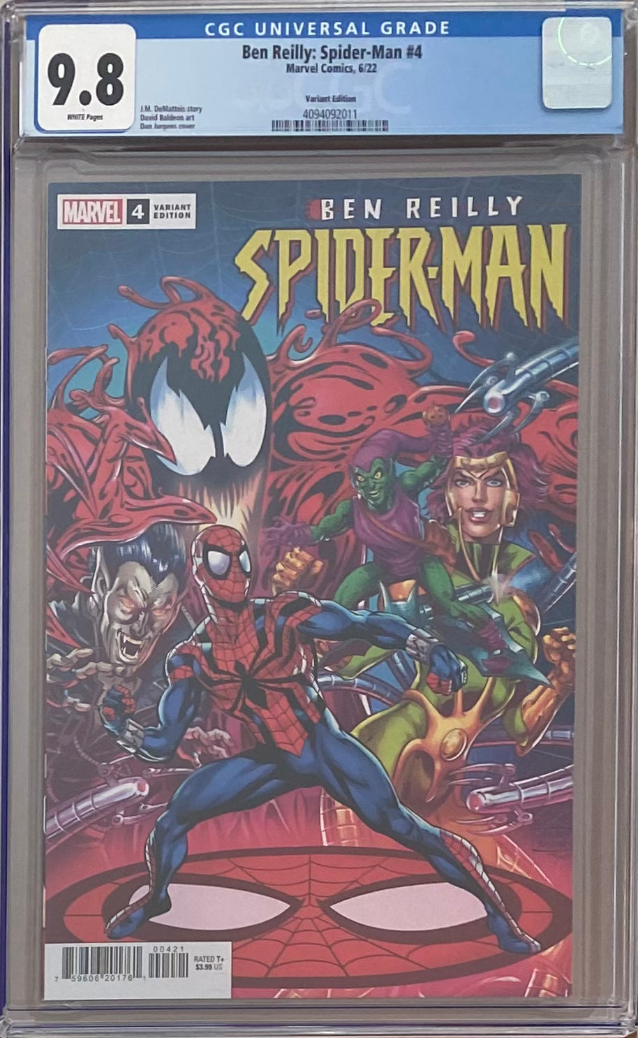 Ben Reilly: Spider-Man #4 Variant CGC 9.8