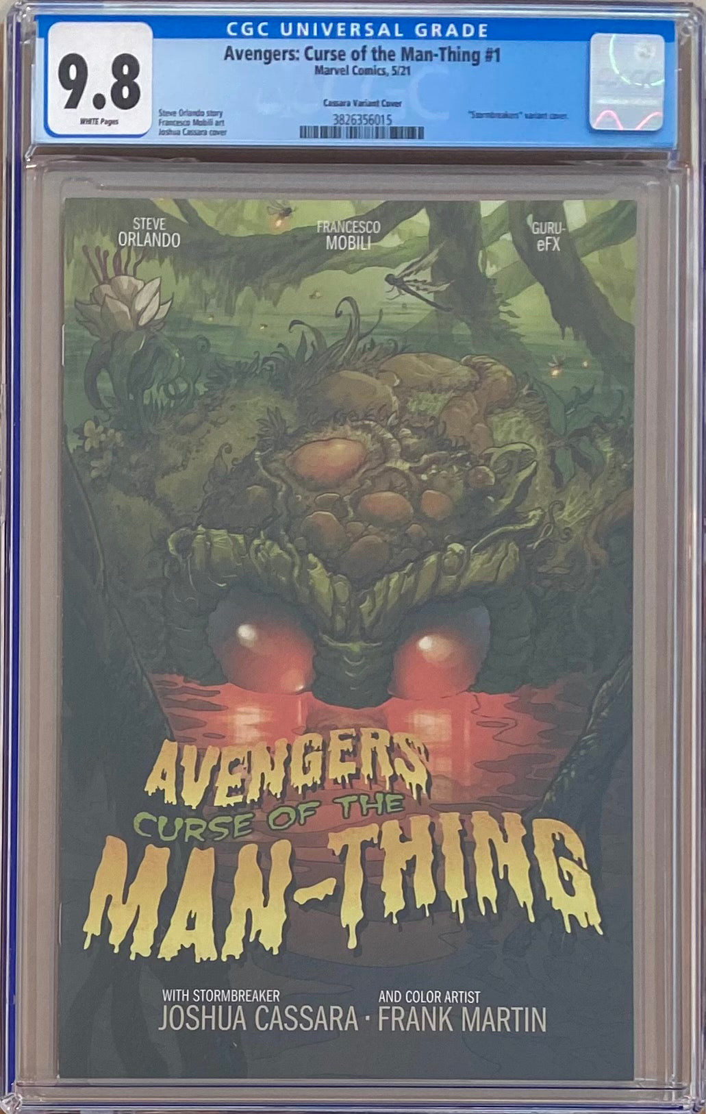 Avengers: Curse of the Man-Thing #1 Cassara "Stormbreakers" Variant CGC 9.8