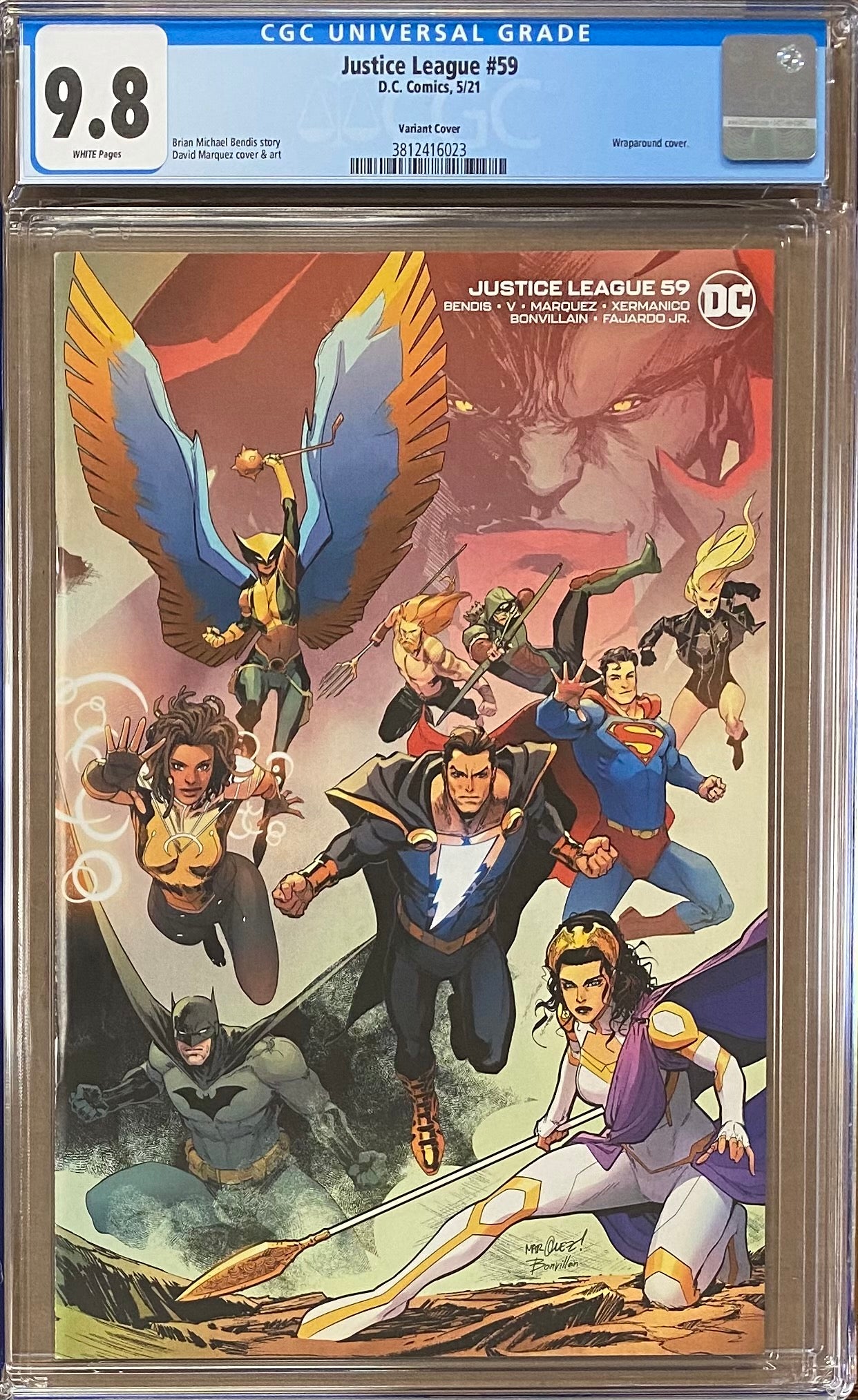 Justice League #59 Wraparound Variant CGC 9.8