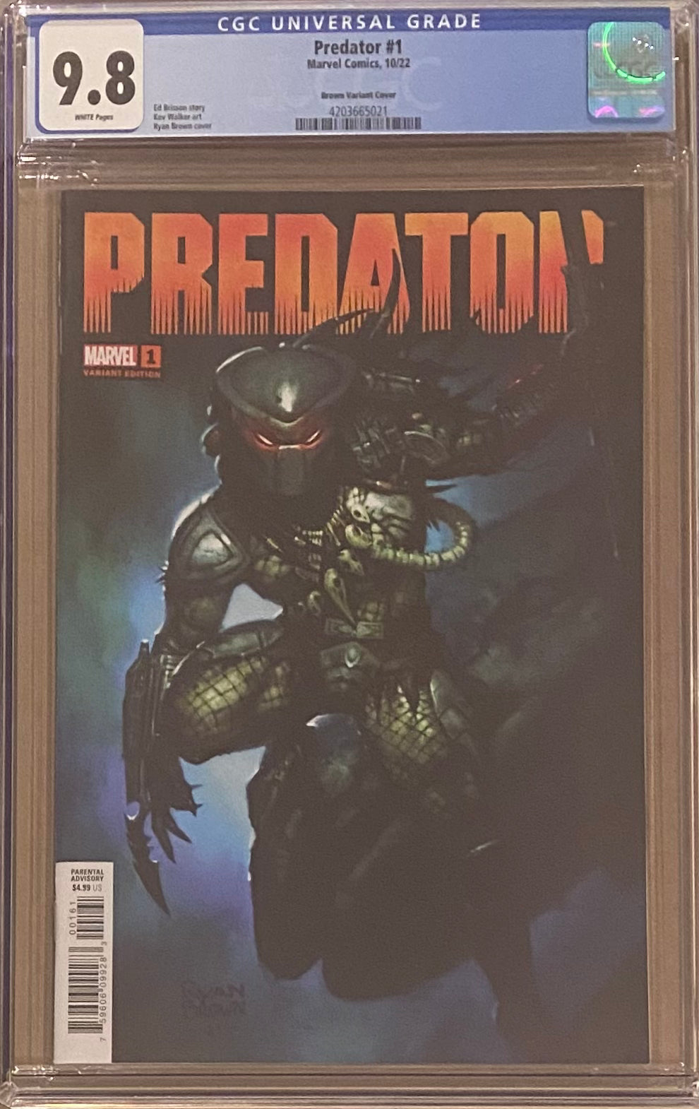 Predator #1 Brown 1:25 Retailer Incentive Variant CGC 9.8