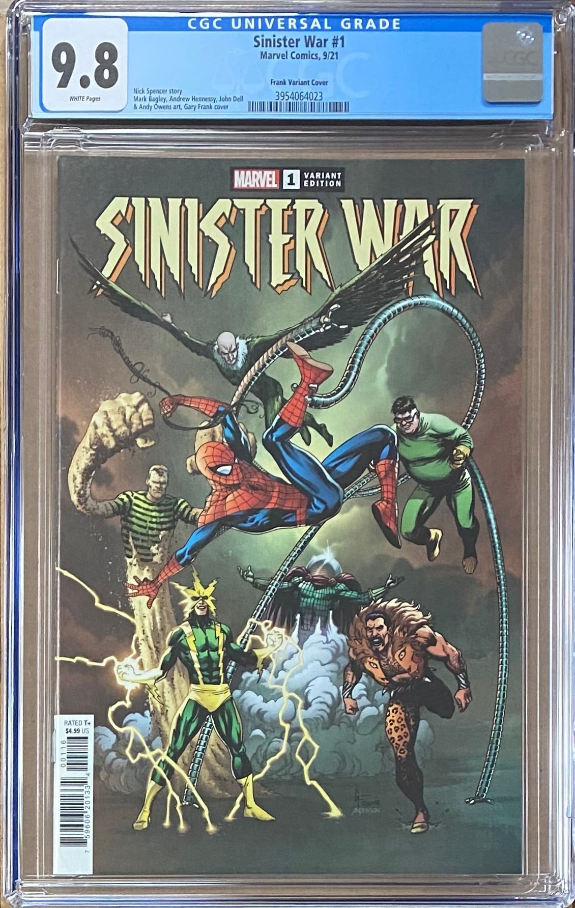 Sinister War #1 Frank Variant CGC 9.8