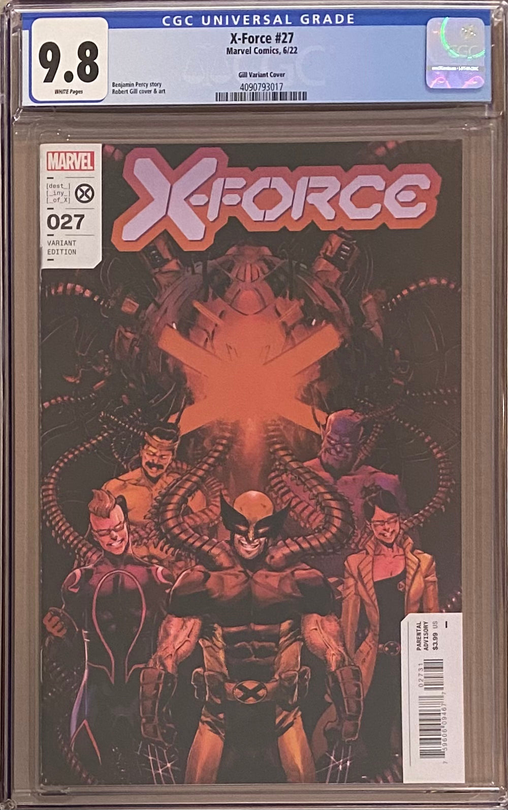 X-Force #27 Gill 1:25 Retailer Incentive Variant CGC 9.8