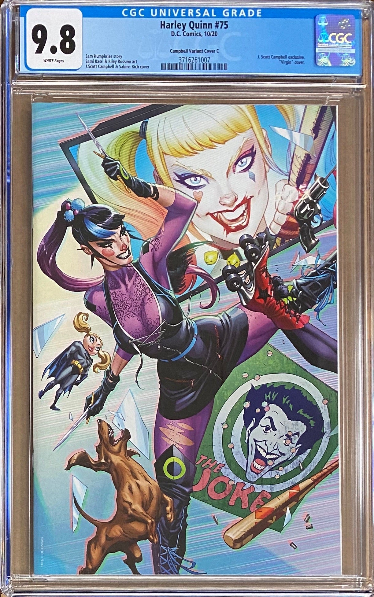 Harley Quinn #75 J. Scott Campbell Exclusive C - "Punchline (connecting)" CGC 9.8