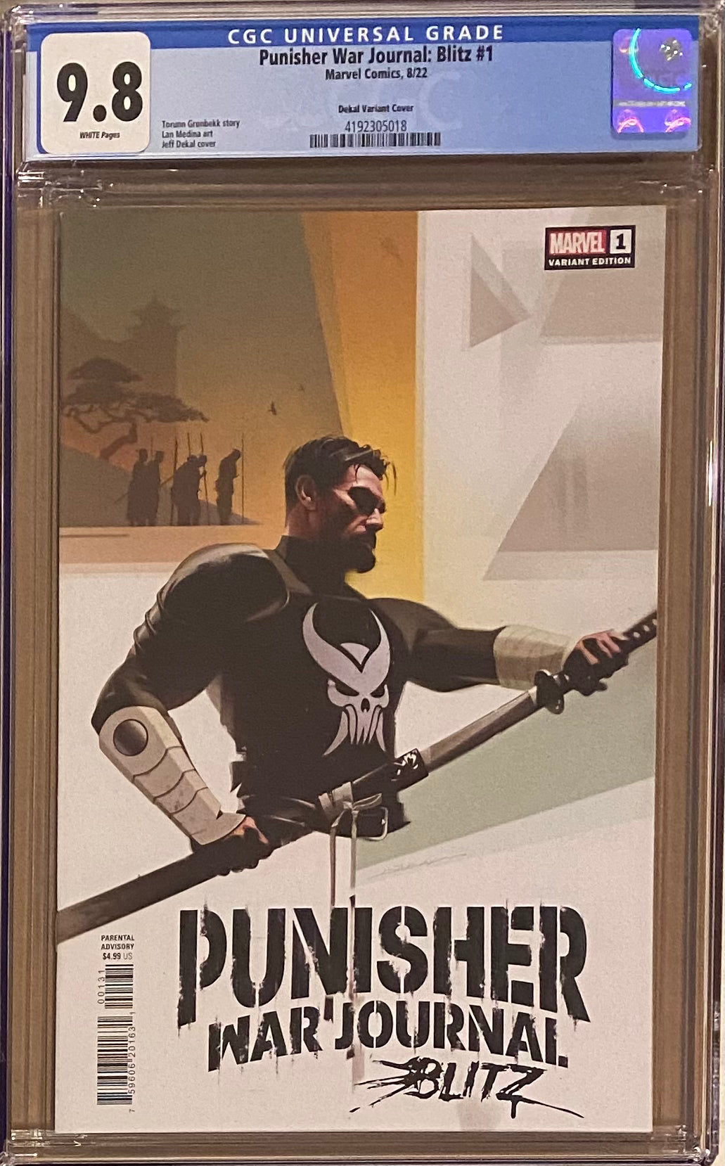 Punisher War Journal: Blitz #1 Dekal Variant CGC 9.8