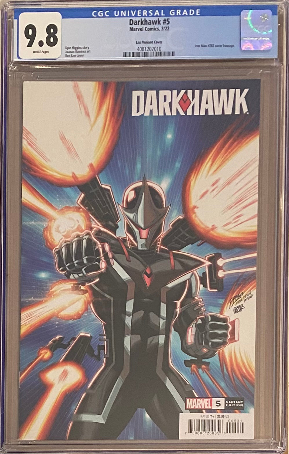 Darkhawk #5 Variant CGC 9.8