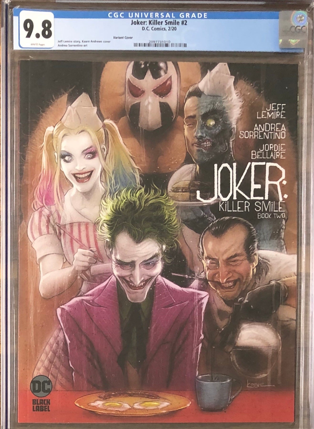 Joker: Killer Smile #2 Variant DC Black Label CGC 9.8