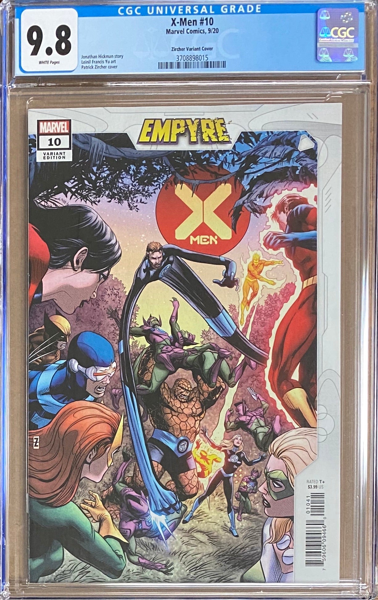 X-Men #10 Zircher "Confrontation" Variant CGC 9.8 - Empyre