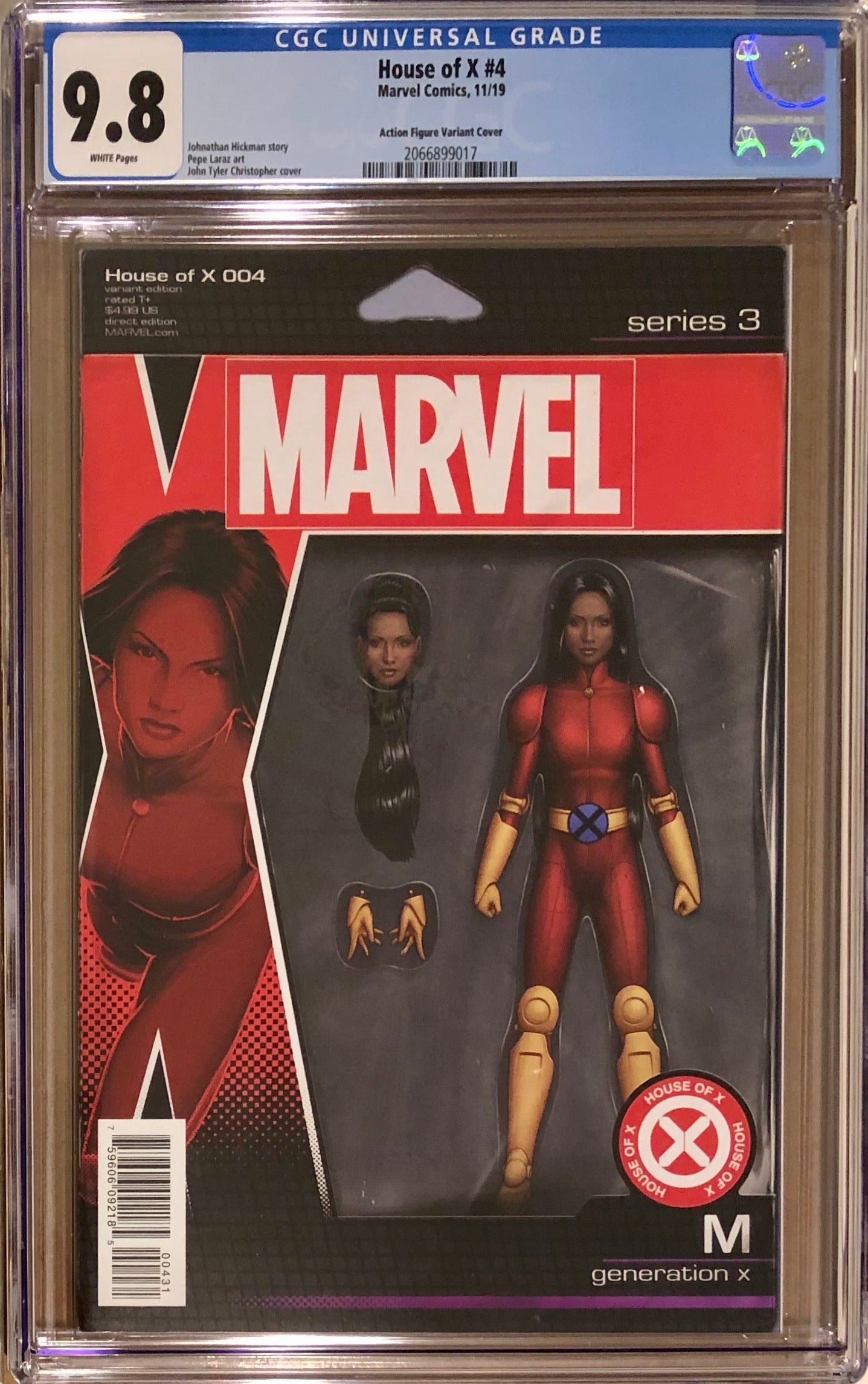 House of X #4 Action Figure Variant CGC 9.8