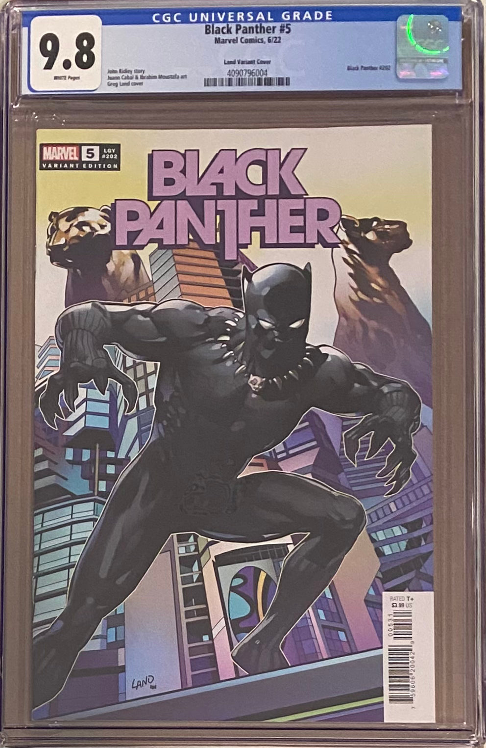 Black Panther #5 Land Variant CGC 9.8 - Second Appearance Tosin