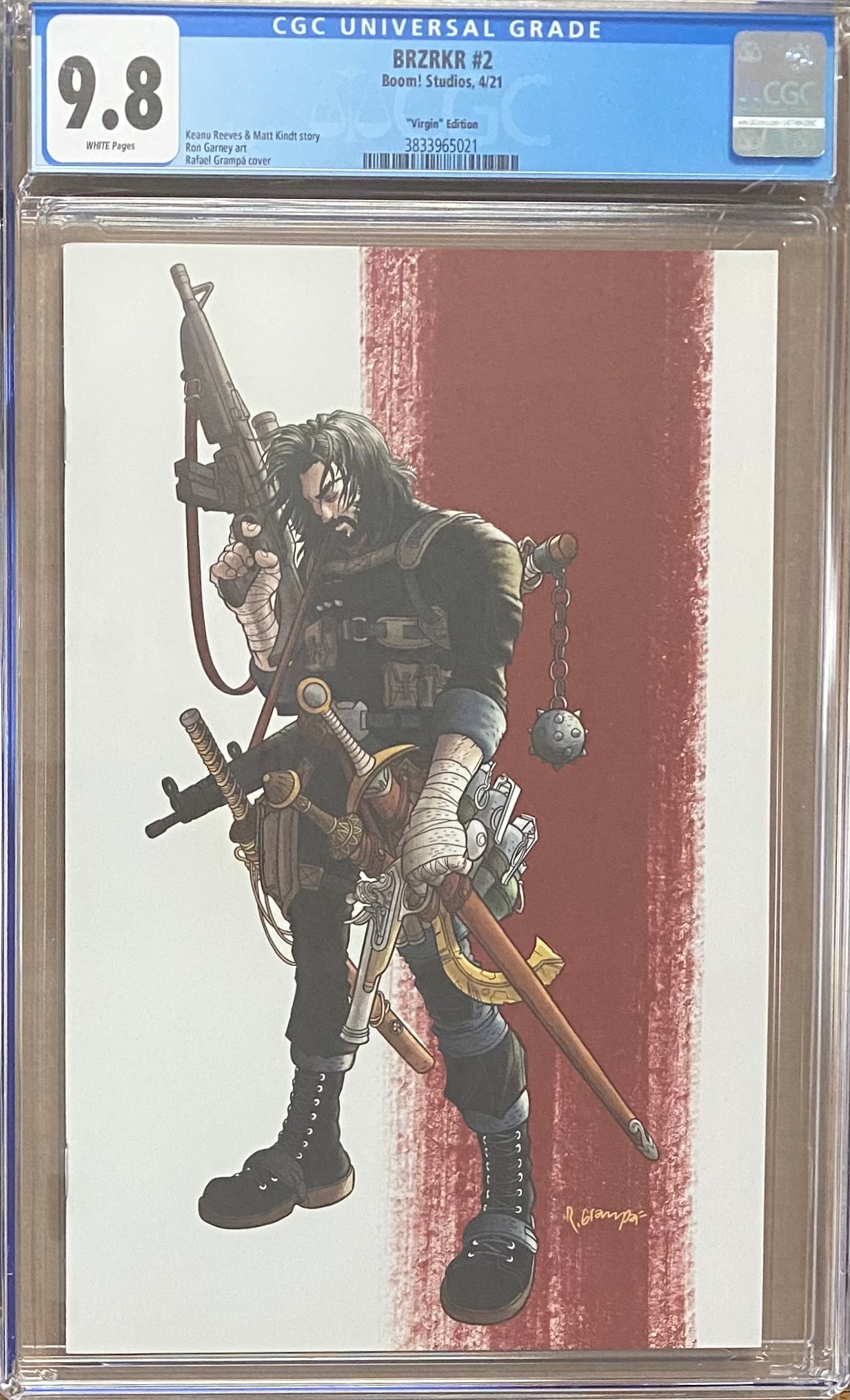 BRZRKR #2 Grampa 1:50 Virgin Retailer Incentive Variant CGC 9.8 (Berzerker)