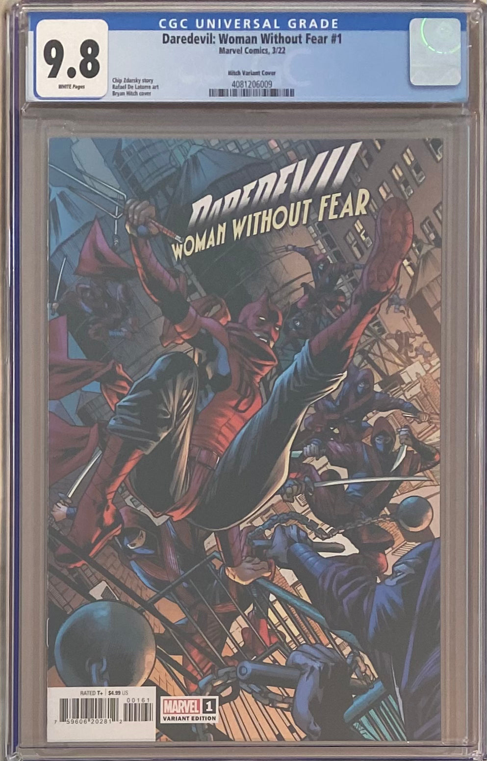 Daredevil: Woman Without Fear #1 Hitch Variant CGC 9.8