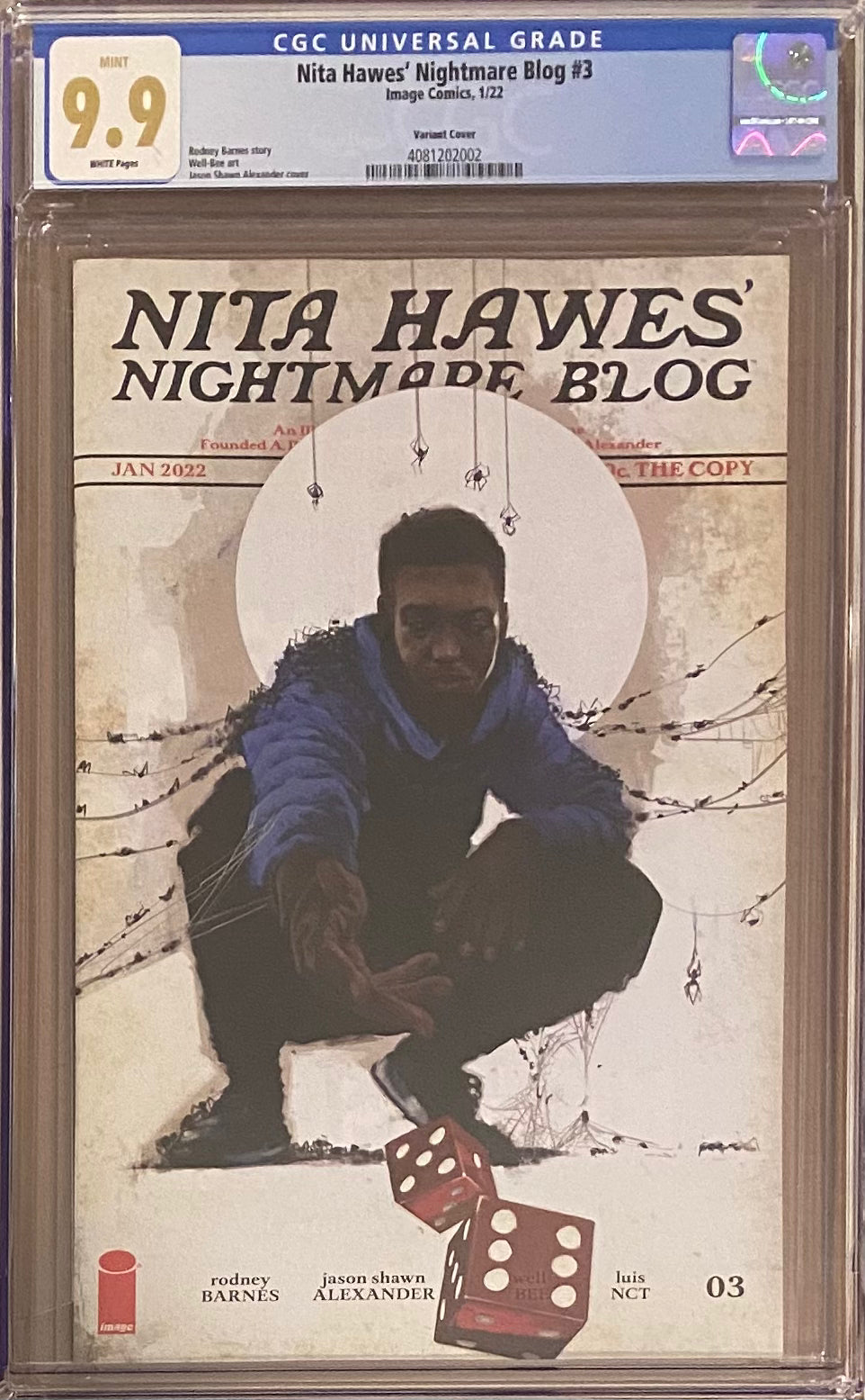 Nita Hawes' Nightmare Blog #3 Variant CGC 9.9 MINT