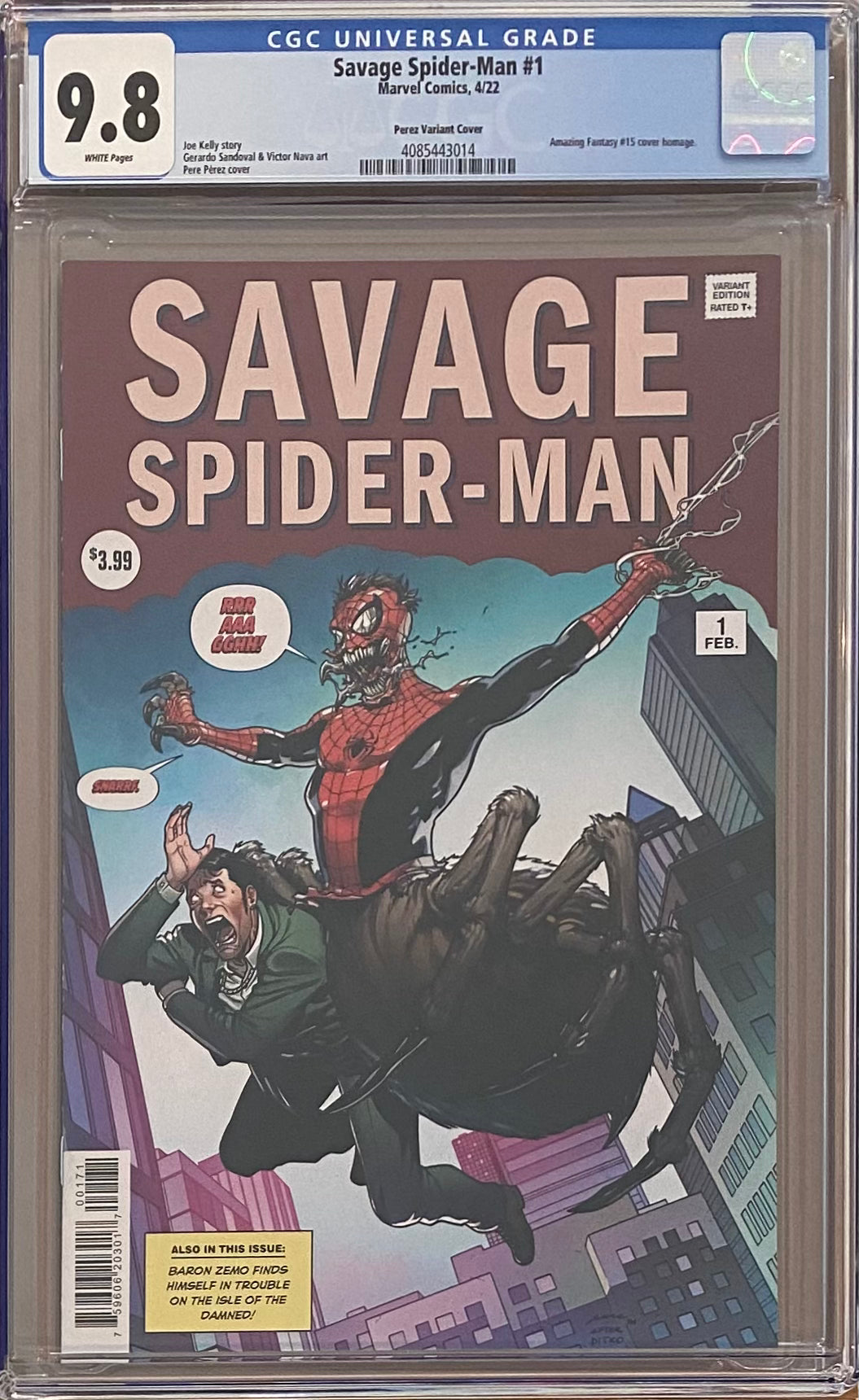Savage Spider-Man #1 Perez Homage Variant CGC 9.8