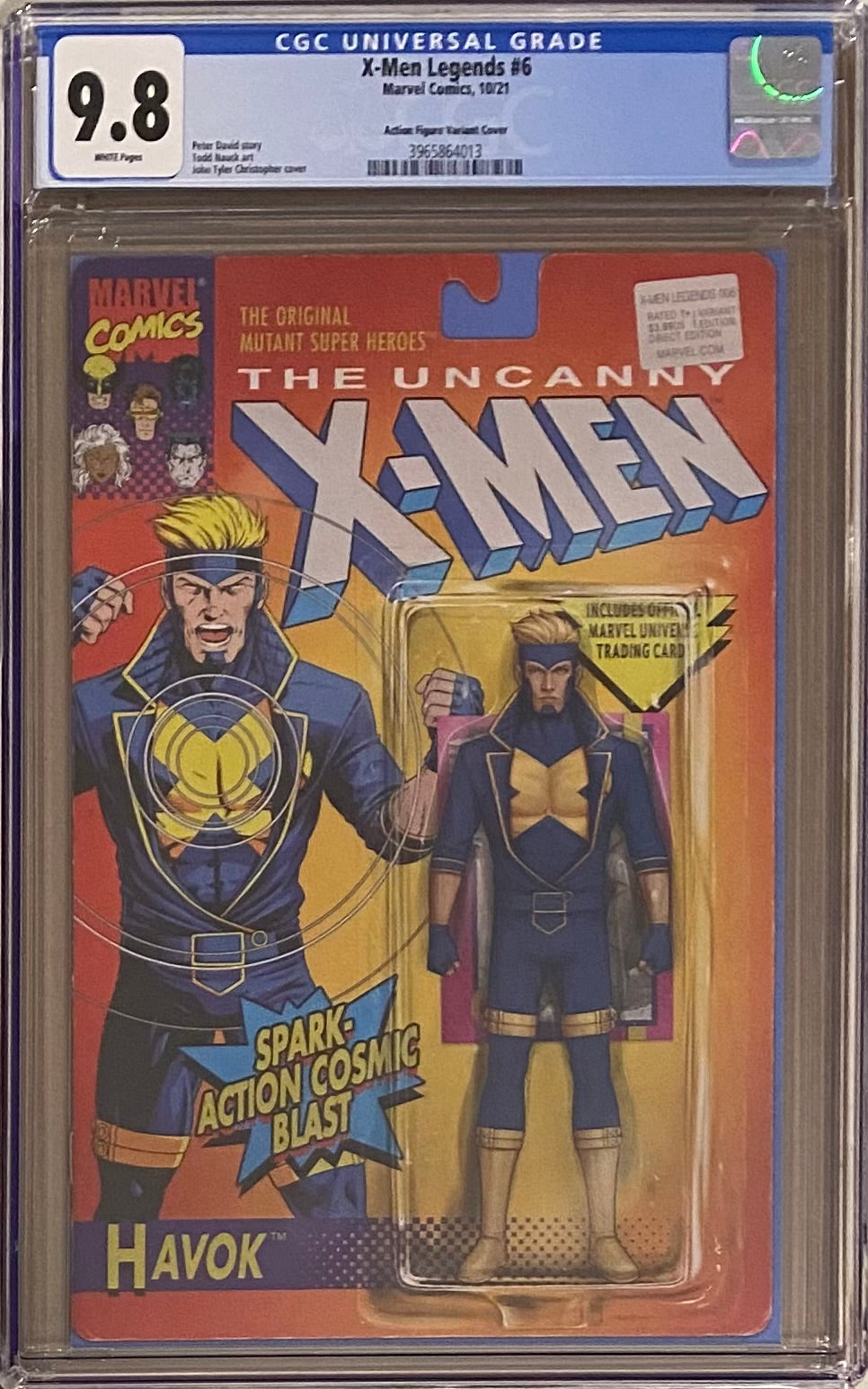 X-Men Legends #6 John Tyler Christopher Action Figure Variant CGC 9.8