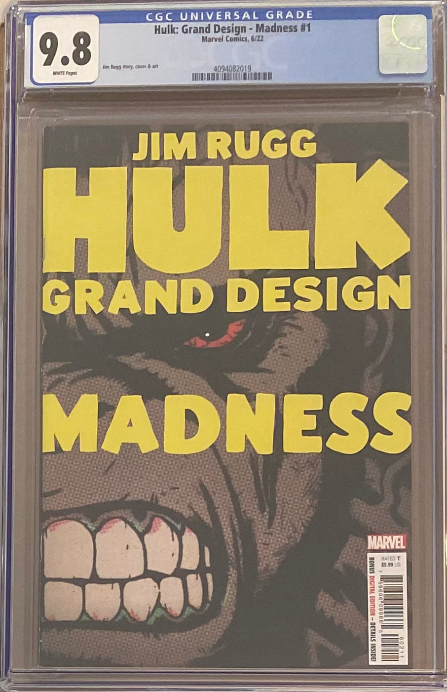 Hulk: Grand Design - Madness #1 CGC 9.8