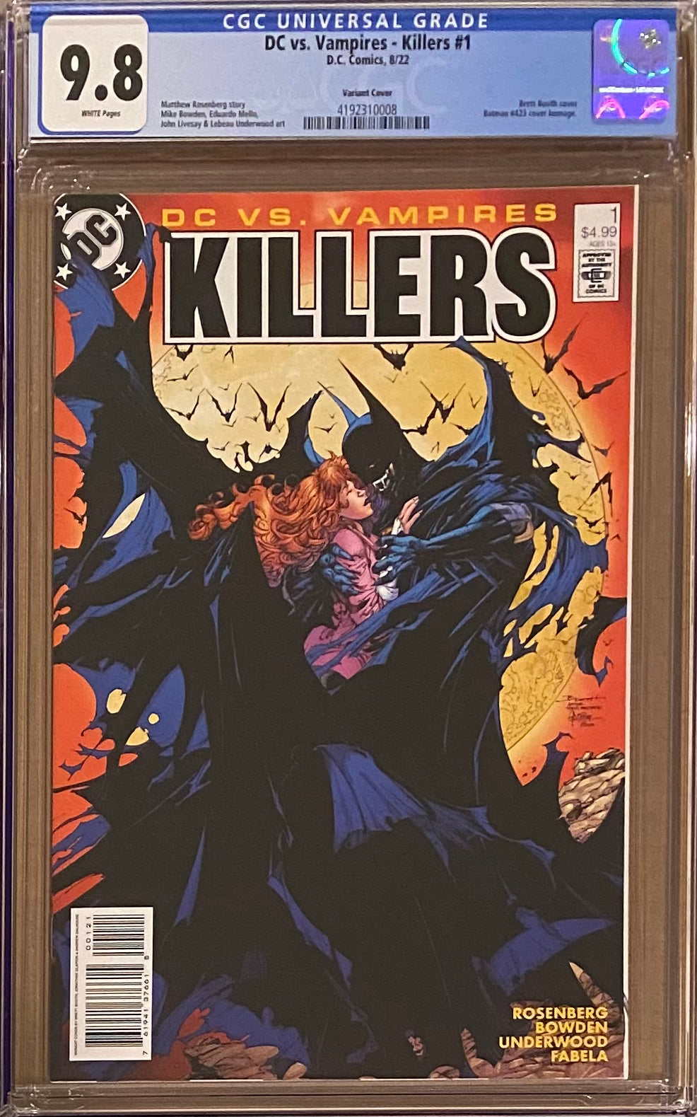 DC vs. Vampires: Killers #1 Booth Variant CGC 9.8