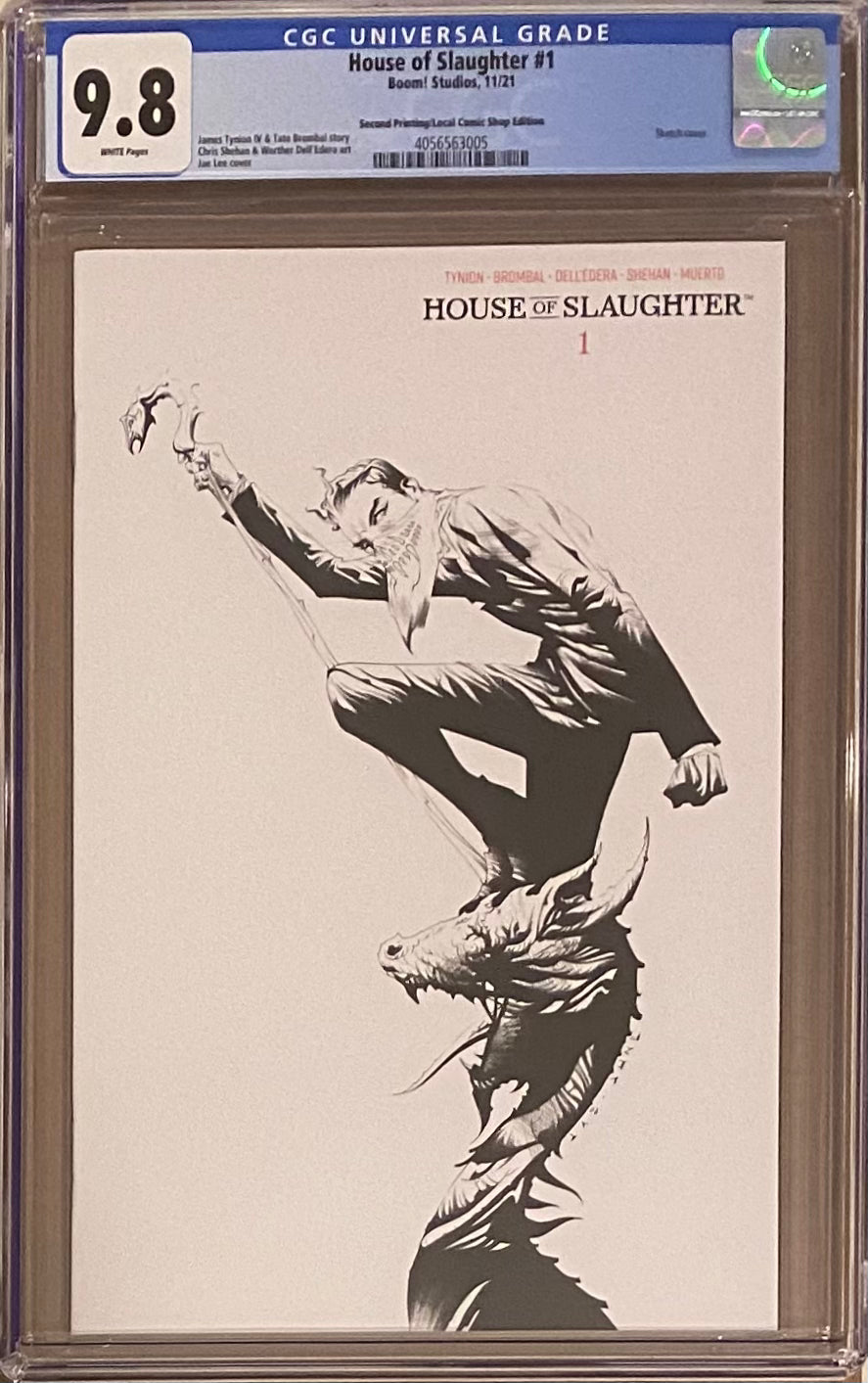 House of Slaughter #1 Second Printing LCSD Variant CGC 9.8