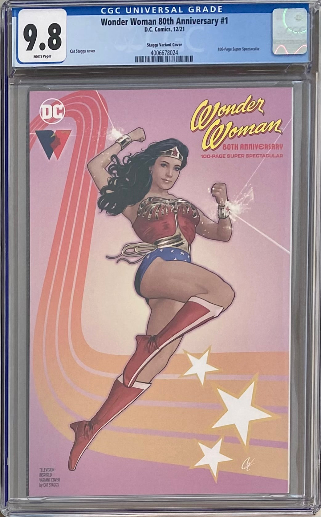 Wonder Woman 80th Anniversary 100 Page Super Spectacular #1 Staggs Variant CGC 9.8