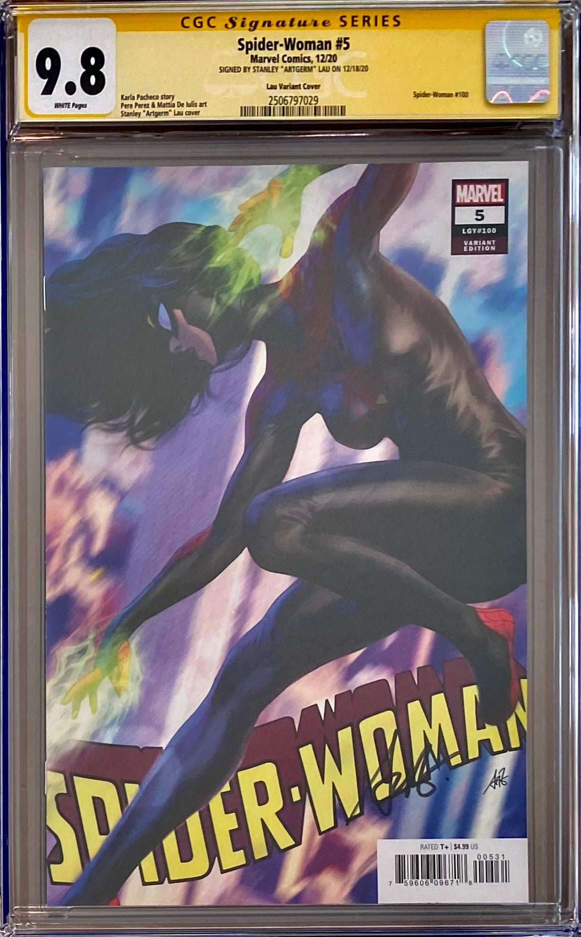 Spider-Woman #5 (#100) Artgerm Variant CGC 9.8 SS